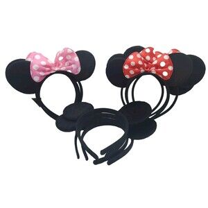 DISNEY MICKEY MOUSE/MINNIE MOUSE EARS PLUSH (11 PCS) PARTY ONE SIZE
